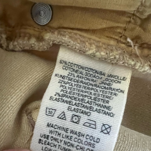 Free People Citrine Colored Distressed Skinny Jeans Size 25 - Picture 4 of 4